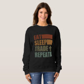 Sweatshirt Eat Sleep Scout Repeat For Camping Enthusiast Desi (Devant entier)