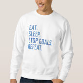 Sweatshirt Eat Sleep Stop Buts Répéter (Devant)