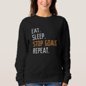 Sweatshirt Eat Sleep Stop Buts Répéter (Devant)