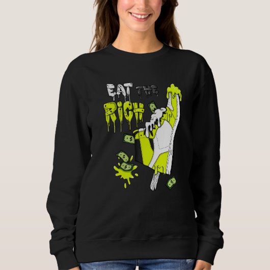 Sweatshirt Eat The Rich Shoes Ice Cream Og Visionaire Volt 1s (Devant)