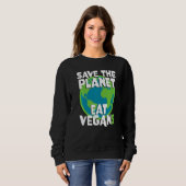 Sweatshirt Eat Vegan (Devant entier)