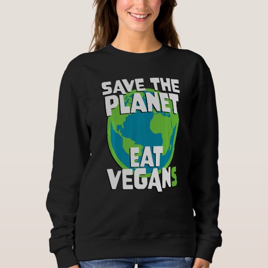 Sweatshirt Eat Vegan (Devant)