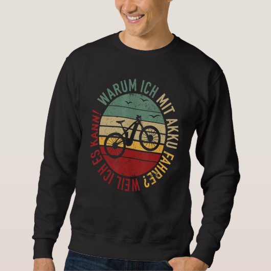 Sweatshirt Ebike Vélo Rider Batterie électrique E Vélo Mounta (Devant)
