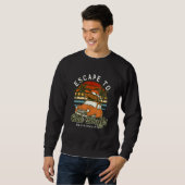 Sweatshirt Échapper à Oak Bluffs Beach Massachusetts Ocean Ma (Devant entier)