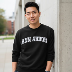Sweatshirt Écharpe de style universitaire ANN ARBOR Amérique