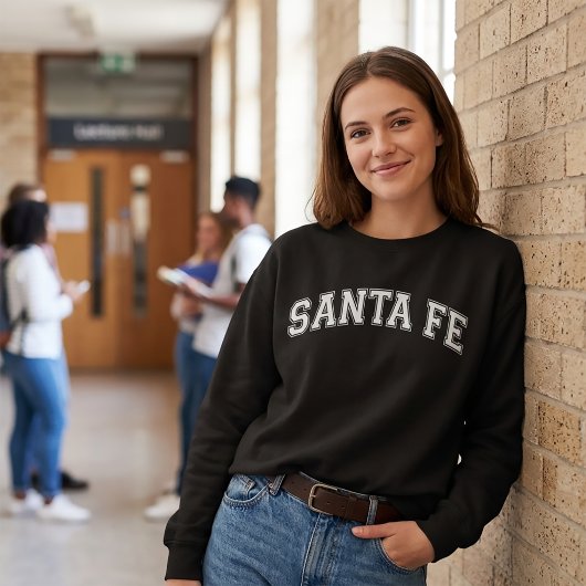 Sweatshirt Écharpe de style universitaire de SANTA FE America