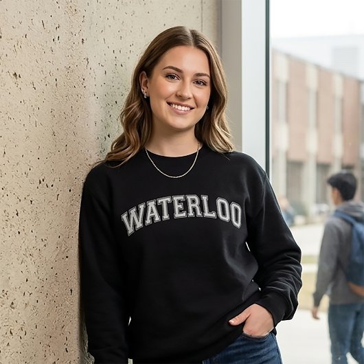 Sweatshirt Écharpe de style universitaire WATERLOO Amérique C