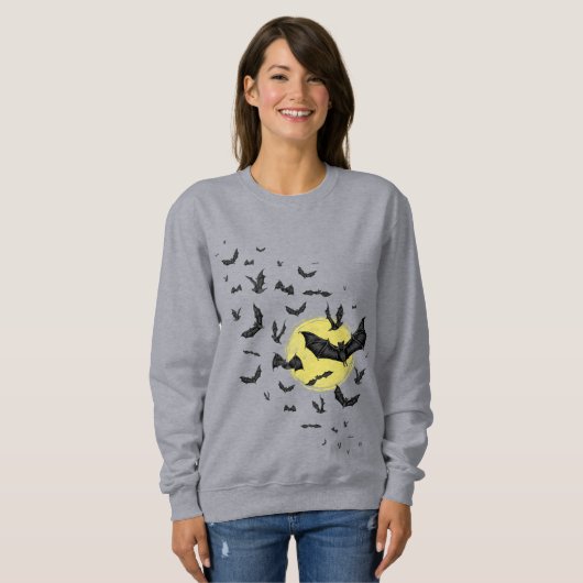 Sweatshirt Échauffe de chauve-souris sauvage (Devant entier)