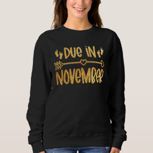 Sweatshirt Échéance En Novembre Arrow Grossesse Faire-part bé