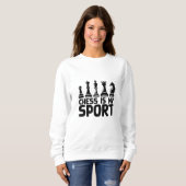 Sweatshirt Échecs - Échecs Est Mon Sport (Devant entier)