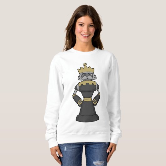 Sweatshirt Échecs King Crown Chess (Devant entier)