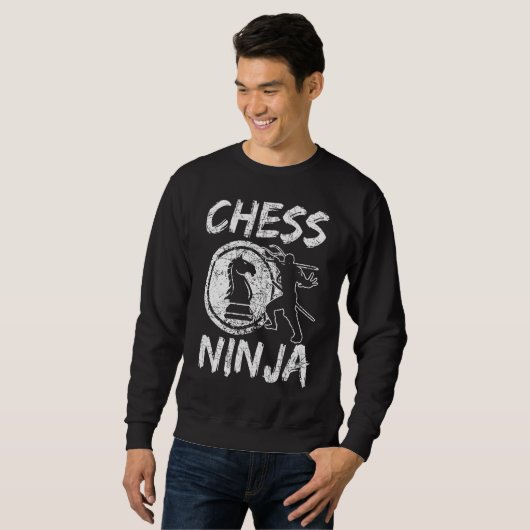 Sweatshirt Échecs Ninja : (Devant entier)