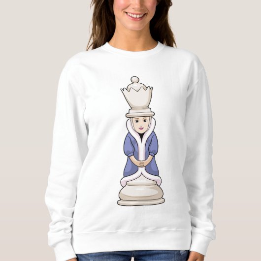 Sweatshirt Échecs Queen Chess (Devant)