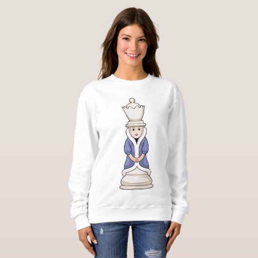 Sweatshirt Échecs Queen Chess (Devant entier)