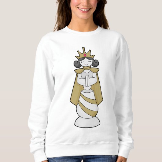 Sweatshirt Échecs Queen Crown Chess (Devant)