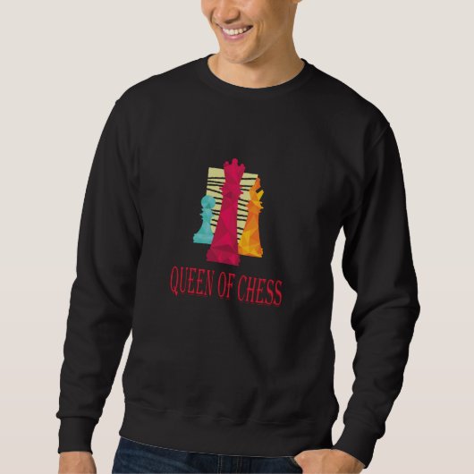 Sweatshirt Échecs - Reine Des Échecs (Devant)