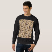 Sweatshirt Echelles Art Déco : Glamour d'or géométrique (Devant entier)