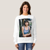 Sweatshirt Échos dans les contours de ligne de Whispers encad (Devant entier)