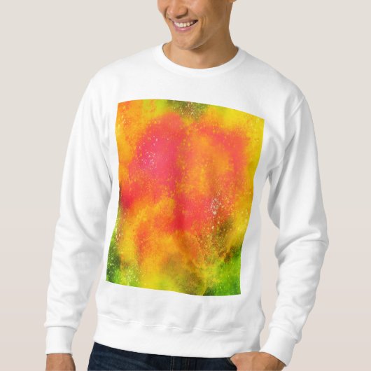 Sweatshirt Éclaboussure de couleur aquarelle (Devant)