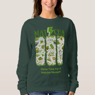 Sweatshirt Éclair MATCHA Boulon à brosse