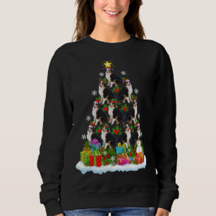 Sweatshirt Éclairage de Noël chapeau Australien Berger Christ