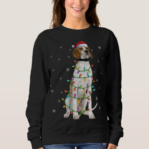 Sweatshirt Éclairage de Noël Correspondance de chapeau de Noë