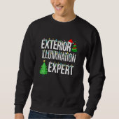 Sweatshirt Éclairage de Noël de l'expert de l'éclairage extér (Devant)