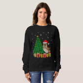 Sweatshirt Éclairage des arbres de la chouette de la grange d (Devant entier)