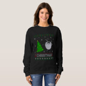 Sweatshirt Éclairage des noix de coco Xmas Tree Sweater (Devant entier)