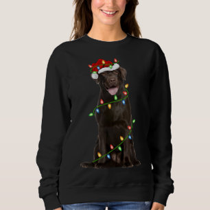 Sweatshirt Éclairage Noël Chapeau Labrador Retriever Chien Ch