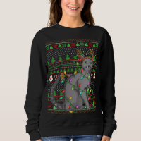 Éclairage style sucré moche Xmas bleu russe Chat