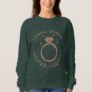 Sweatshirt Éclat Éternel Élégante Bague de Diamants en Or R