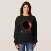 Sweatshirt Éclipse annuelle 14 oct. 2023 et éclipse totale d' (Devant entier)