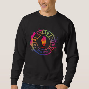 Sweatshirt Éclipse solaire totale 2024 États-Unis Illinois Mo