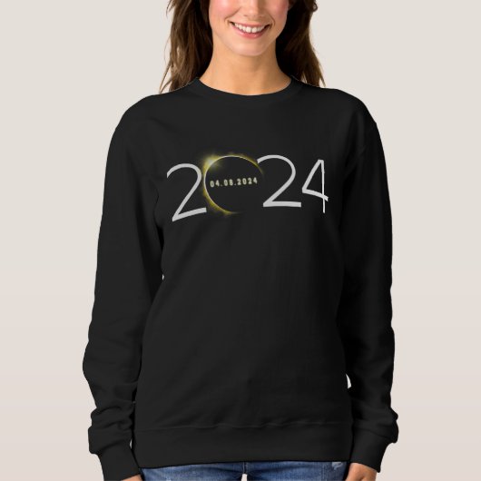 Sweatshirt Éclipse solaire totale 2024 Totalité Éclipse solai (Devant)