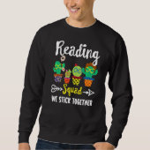 Sweatshirt École de lecture Cactus Équipe de lecture Enseigna (Devant)