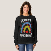 Sweatshirt École de psychologue Rainbow Acedamic (Devant entier)