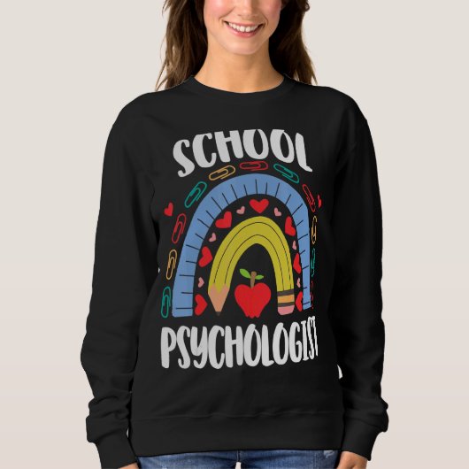 Sweatshirt École de psychologue Rainbow Acedamic (Devant)