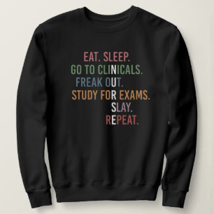 Sweatshirt École de soins infirmiers Futur Infirmière RN Ca