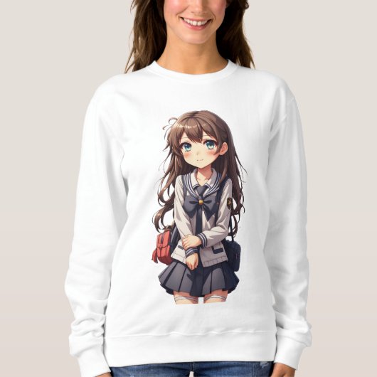 Sweatshirt École japonaise d'Anime (Devant)