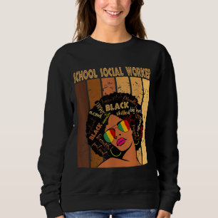Sweatshirt École Social Travailleur Afro Africaine Femmes Bla
