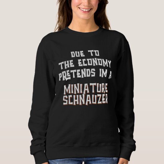 Sweatshirt Economy Pretend MINIATURE SCHNAUZER Easy Halloween (Devant)