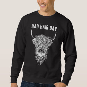 Sweatshirt Écossais Bovins de la Highland Bovins Animaux Conc
