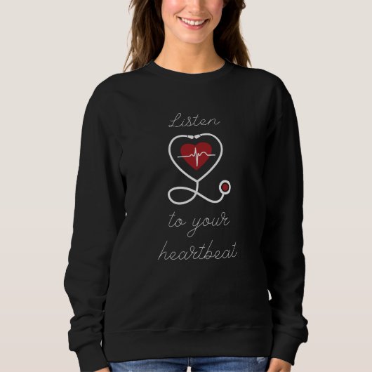 Sweatshirt Écoutez votre conscience cardiaque (Devant)