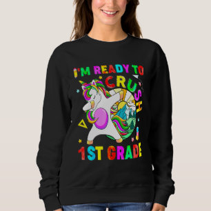 Sweatshirt Écraser la 1ère année Dabbing Unicorn Retour à l'é