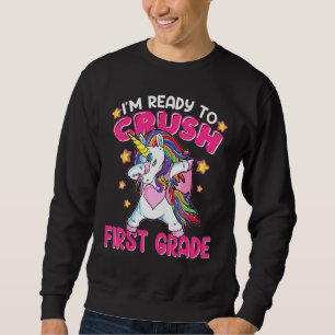 Sweatshirt Écraser La Licorne De Première Année Dabbing Retou