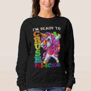 Sweatshirt Écraser Les Filles Unicorne Dabbing De La Préscola
