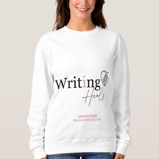 Sweatshirt Écriture de soins (Devant)