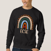 Sweatshirt Ecse Boho Rainbow Graduation Merci (Devant)