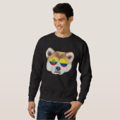Sweatshirt Ecuadorian Flag Akita Dog Ecuador Pocket (Devant entier)